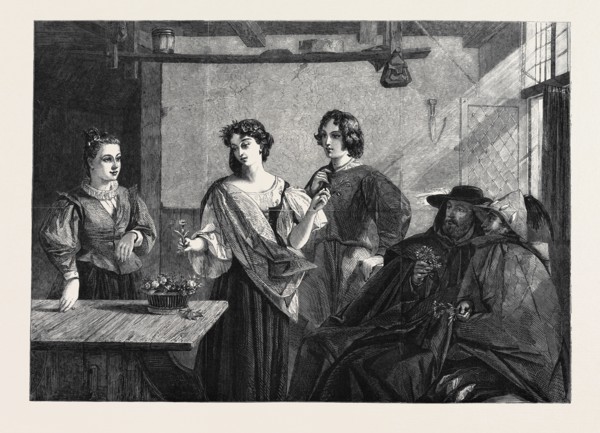 "FLORIZEL AND PERDITA," BY C.R. LESLIE, R.A., AT THE SOUTH KENSINGTON MUSEUM