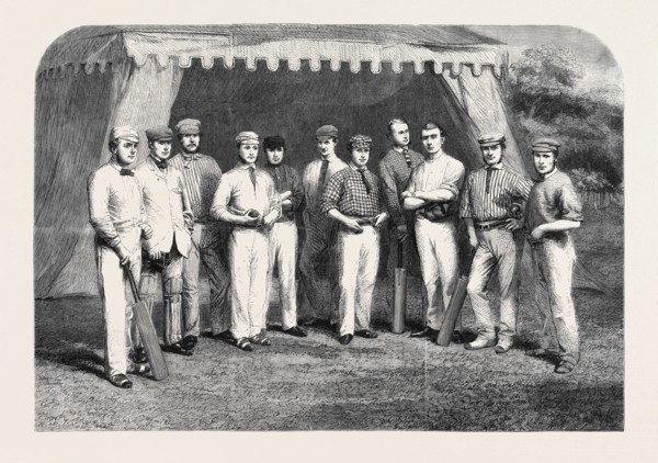 THE SURREY ELEVEN; W. MORTLOCK, T. LOCKYER, H.H. STEPHENSON, W. CAFFYN, G. GRIFFITH, E. DOWSON, ESQ