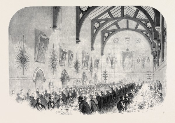 THE INSTALLATION OF LORD PALMERSTON AS LORD WARDEN OF THE CINQUE PORTS: THE BANQUET IN THE TOWNHALL