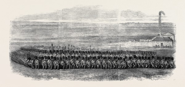 SQUARE OF THE FIRST BATTALION OF GRENADIER GUARDS, TO WHICH, BRIGADED WITH THE 36TH REGIMENT, THE