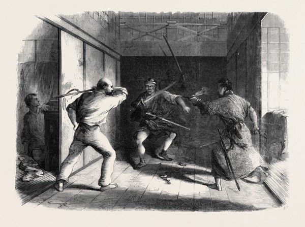 THE OUTRAGE ON THE BRITISH EMBASSY AT JEDDO, JAPAN: ATTACK ON MESSRS. OLIPHANT AND MORRISON