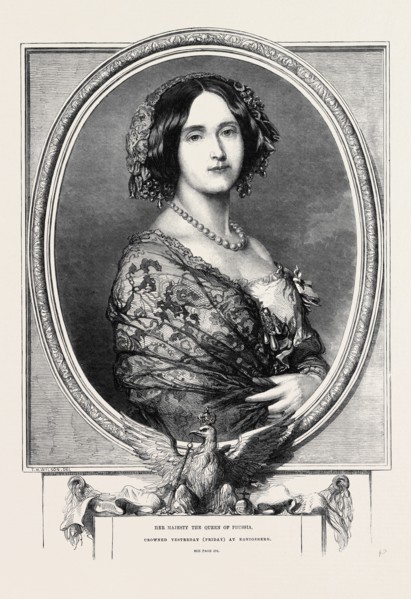 HER MAJESTY THE QUEEN OF PRUSSIA, CROWNED YESTERDAY (FRIDAY) AT KÃƒâ€ìNIGSBERG, OCTOBER 19, 1861