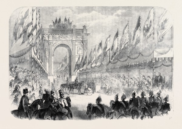 THE CORONATION OF THE KING OF PRUSSIA: HIS MAJESTY RECEIVING AN ADDRESS FROM THE YOUNG LADIES OF
