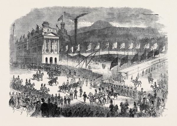 THE PRINCE CONSORT LAYING THE FOUNDATION STONE OF THE NEW GENERAL POST OFFICE AT EDINBURGH
