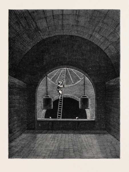 THE PENSTOCK CHAMBER AT OLD FORD, LONDON MAIN DRAINAGE
