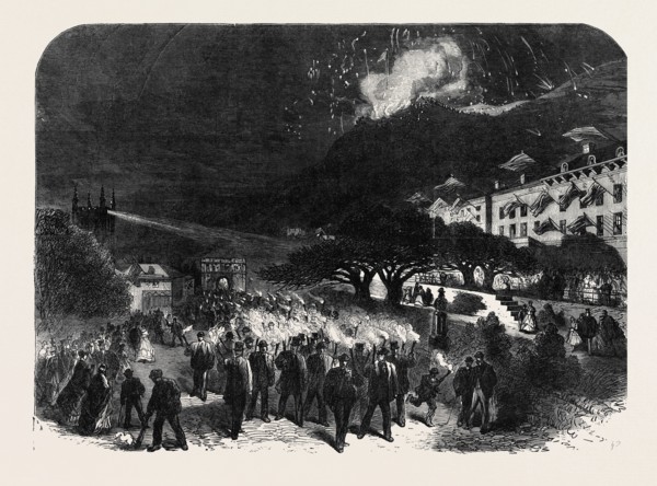 REJOICINGS AT GREAT MALVERN, IN HONOUR OF THE MARRIAGE OF EARL BEAUCHAMP, 1868