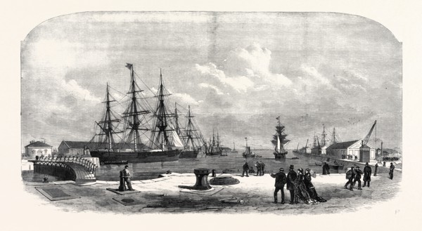 GENERAL VIEW OF THE NEW DOCKS AT MILLWALL, 1868