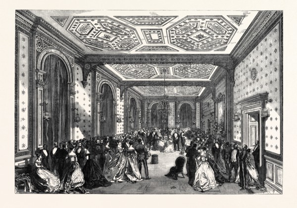 MR. AND MRS. DISRAELI'S ASSEMBLY AT THE NEW FOREIGN OFFICE, 1868