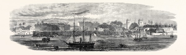 THE TOWN OF CAMETA, IN PARA, SOUTH AMERICA, 1868