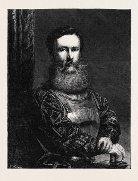 "A SOLDIER" PAINTED BY THE LATE JOHN PHILLIP, R.A., 1868