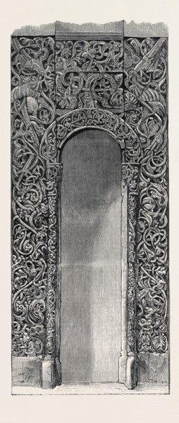 DOORWAY CARVED IN PINE WOOD (RUSSIAN), 1868