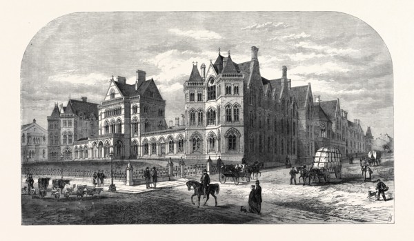 THE NEW INFIRMARY AT LEEDS, NOW OCCUPIED BY THE NATIONAL ART EXHIBITION, OPENED BY THE PRINCE OF