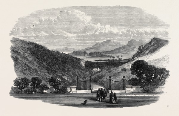 VIEW OF PORTO FERRAJO, FROM THE VILLA MARTINO, NAPOLEON'S RESIDENCE, ELBA, 1868