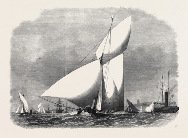 OPENING OF THE YACHTING SEASON: MATCH OF THE ROYAL THAMES YACHT CLUB, THE FIONA WINNING AT