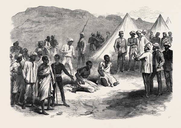 THE WAR IN ABYSSINIA: TRIAL OF TWO NATIVES FOR STEALING COMMISSARIAT STORES, 1868