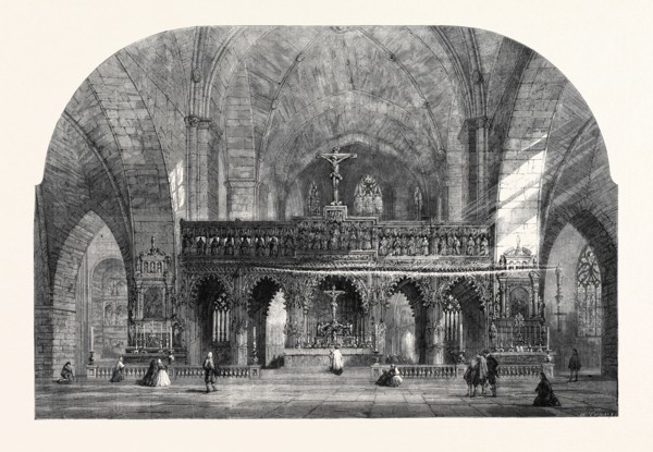 THE DOM, MÃúNSTER, WESTPHALIA," BY S. READ, IN THE EXHIBITION OF THE OLD WATER COLOUR SOCIETY, 1861