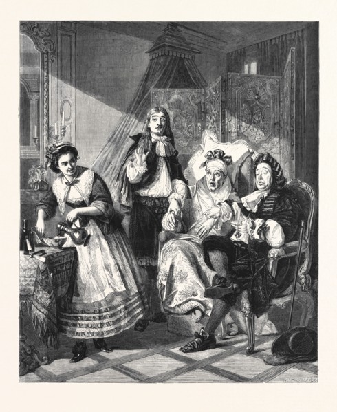 "LE MALADE IMAGINAIRE," BY A. SOLOMON, IN THE ROYAL ACADEMY EXHIBITION, 1861