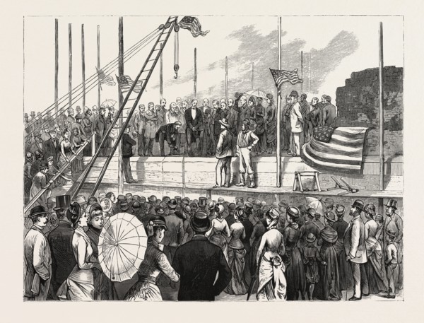 NEW YORK: LAYING THE CORNER-STONE OF THE NEW INSTITUTION FOR THE IMPROVED INSTRUCTION OF DEAF