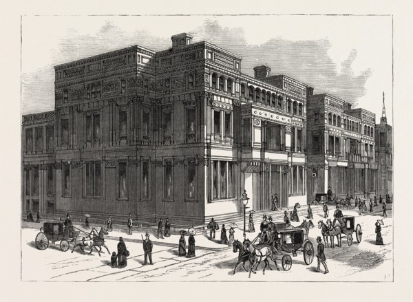 GLIMPSES OF THE ARCHITECTURAL PROGRESS OF NEW YORK CITY. THE VANDERBILT PALACES ON FIFTH AVENUE,