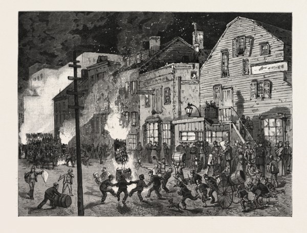 NEW YORK: AFTER THE CLOSING OF THE POLLS; DEMONSTRATIONS OF YOUNG AMERICA IN THE SIXTH WARD