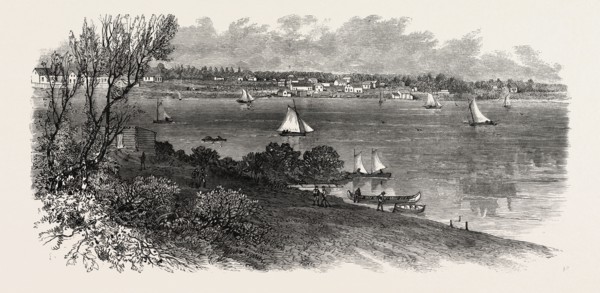 CANADA: VIEW FROM RAT PORTAGE, DISTRICT OF KEEWATIN, ON THE LINE OF THE NEW CANADIAN PACIFIC
