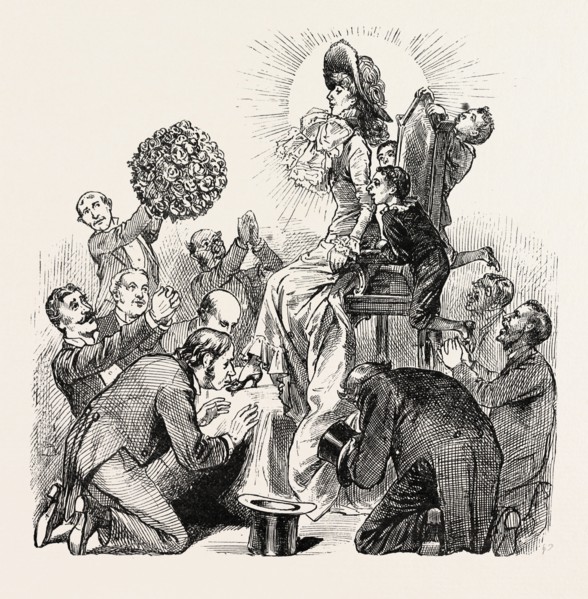 THE GODDESS OF THE HOUR, AND HER THREE LITTLE GRACES