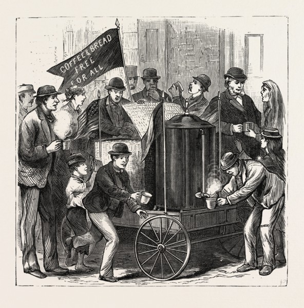 NEW YORK: FREE SERVICE OF COFFEE AND BREAD