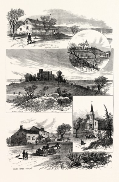 NEW YORK: PICTURESQUE VIEWS AT INWOOD, THE PROPOSED SITE OF THE WORLD'S FAIR OF 1883.