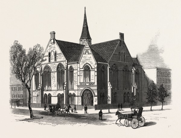 NEW YORK: NEW FIRST BAPTIST CHURCH ON PIERREPONT STREET, BROOKLYN