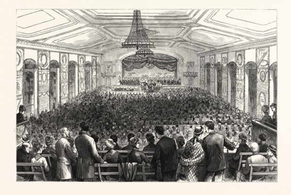 PENNSYLVANIA: THE PAN-PRESBYTERIAN COUNCIL, A MORNING SESSION IN HORTICULTURAL HALL PHILADELPHIA