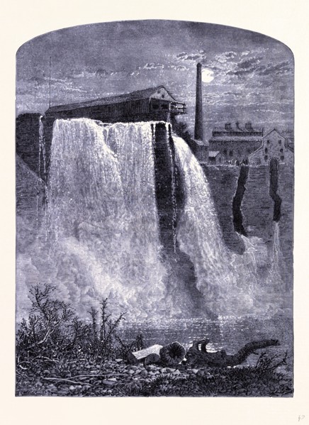 Upper Falls in Genesee Valley Park, United States of America