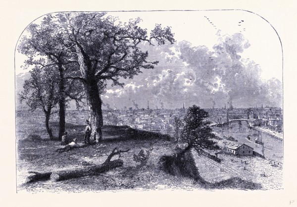 Cleveland seen from Scrantons Hill, United States of America