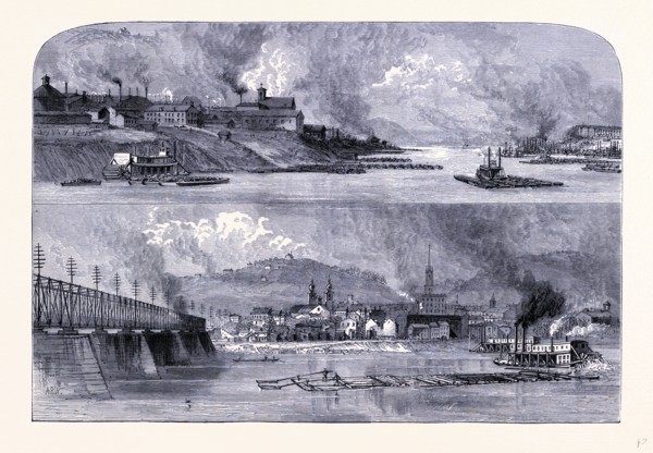 The southern part of Pittsburg and the town of Alleghany, United States of America