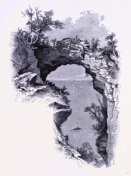 The Arch Rock on Mackinac Island, United States of America