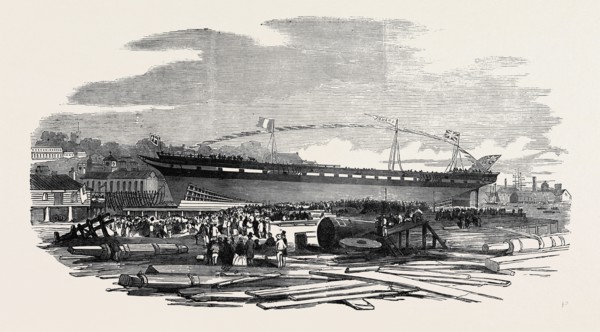 LAUNCH OF "THE ARAXES" AT BRISTOL