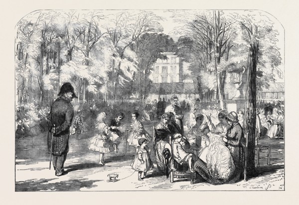 SCENES IN PARIS: THE GARDENS OF THE TUILERIES