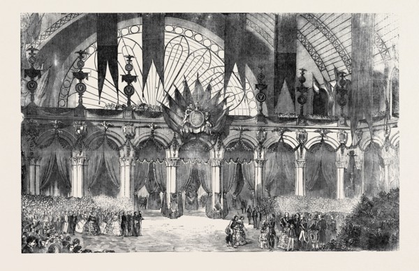 RECEPTION OF HER MAJESTY AT THE STRASBOURG RAILWAY STATION, AT PARIS