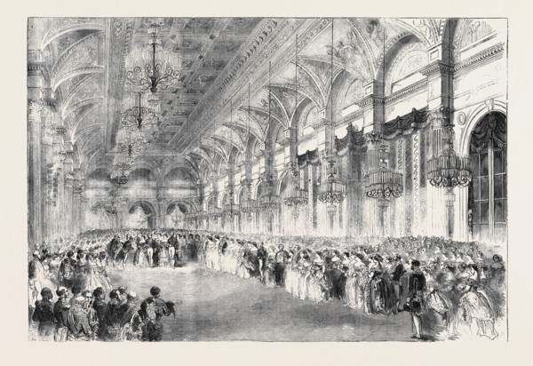 HER MAJESTY'S VISIT TO FRANCE. GRAND BALL AT THE HOTEL DE VILLE