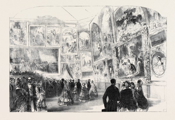 THE QUEEN'S VISIT TO FRANCE. HER MAJESTY AT THE EXPOSITION DES BEAUX ARTS