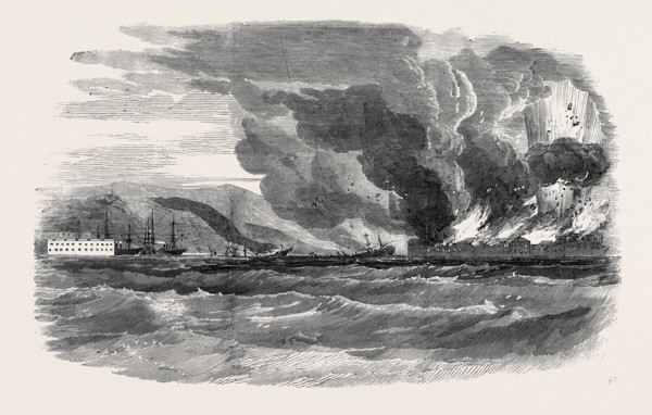 SEBASTOPOL, SEPTEMBER 9, FORT ALEXANDER ON FIRE