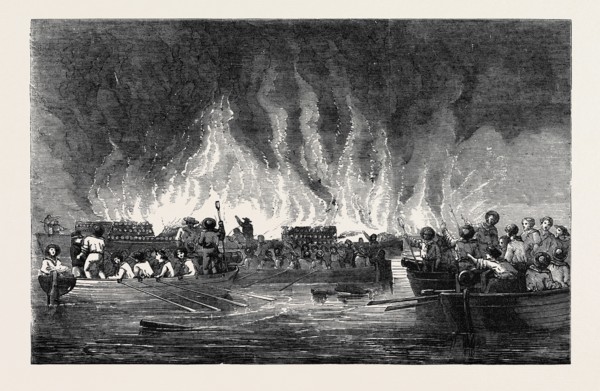 DESTRUCTION OF RUSSIAN VESSELS AT OLD SALIS.