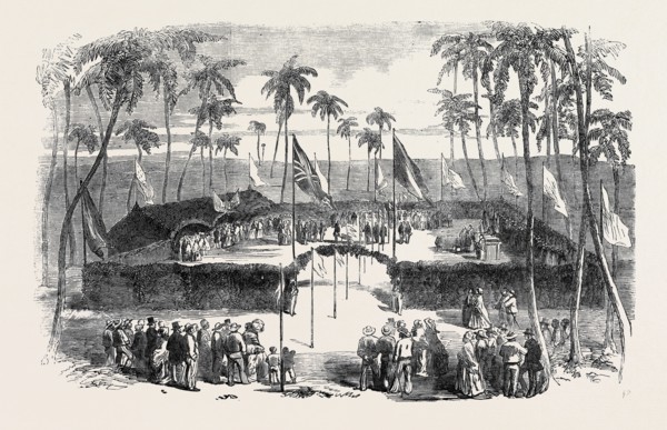 COMMENCEMENT OF THE PERNAMBUCO RAILWAY, ON THE ISLAND OF NOGUEIRA
