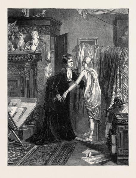 THE TWO MODELS, FROM THE PICTURE BY EMILE SACRÃƒâ€° IN THE INTERNATIONAL EXHIBITION