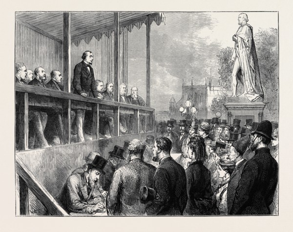 MEMORIAL STATUE TO THE LATE EARL OF DERBY, MR. DISRAELI'S INAUGURAL SPEECH, JULY 18, 1874