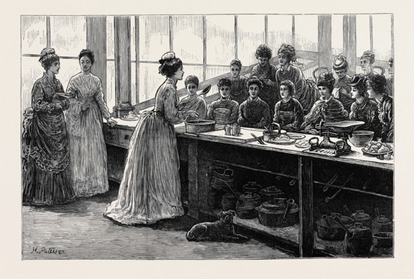 NATIONAL TRAINING SCHOOL OF COOKERY AT SOUTH KENSINGTON: AFTERNOON, LECTURE ON PRACTICAL COOKERY