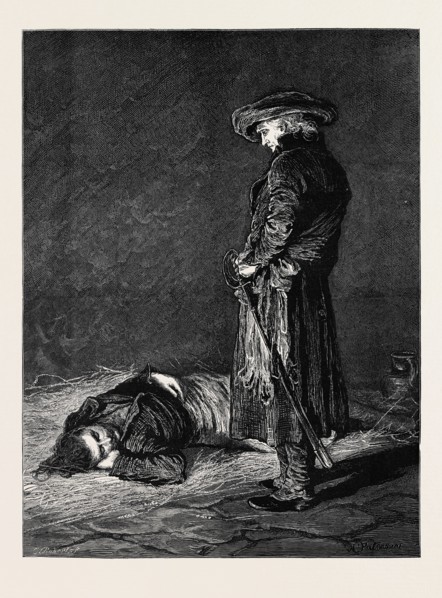 "NINETY THREE" THE DUNGEON; Cimourdain advanced as noiselessly as possible, moved closer, and