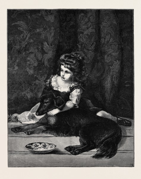 THE FAIR BEAUTY AND THE DARK ONE, FROM THE PICTURE BY J. ARCHER, R.S.A., IN THE EXHIBITION OF THE