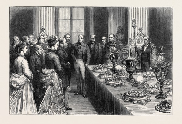 PRESENTATION OF FRUIT TO THE LORD MAYOR OF LONDON, AN ANNUAL CUSTOM OF THE FRUITERERS' COMPANY,