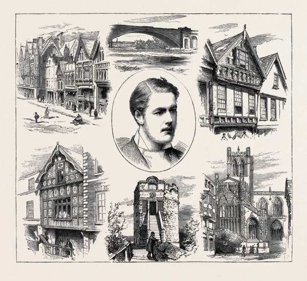 THE COMING OF AGE OF EARL GROSVENOR, VIEWS IN CHESTER: EASTGATE STREET, GROSVENOR BRIDGE, BISHOP