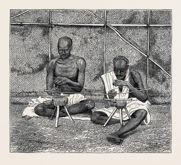 THE CEYLON PEARL FISHERY, DRILLING HOLES IN THE PEARLS